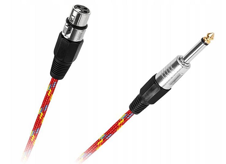 Kabel mikrofonowy JACK 6.3mm XLR 5m